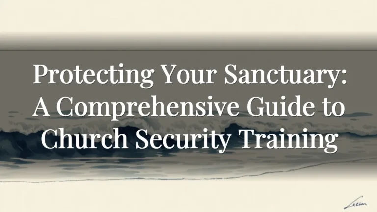 Protecting Your Sanctuary: A Comprehensive Guide to Church Security Training Protecting Your Sanctuary: A Comprehensive Guide to Church Security Training