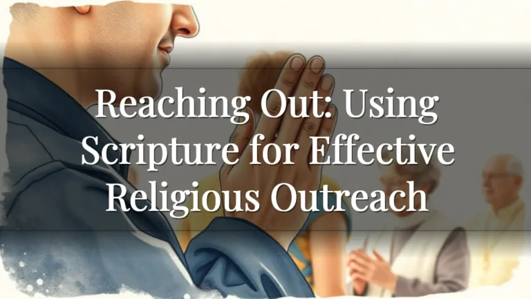 Reaching Out:  Using Scripture for Effective Religious Outreach