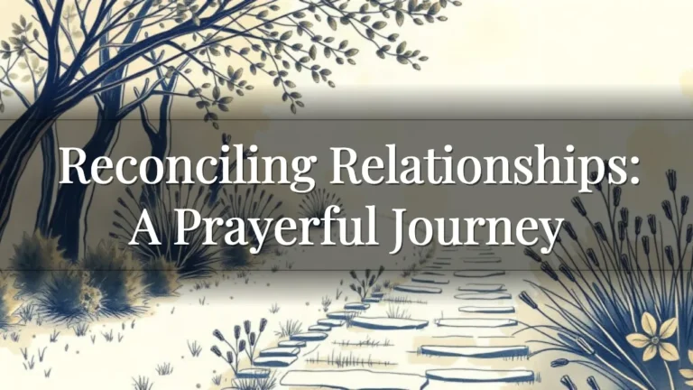 Reconciling Relationships: A Prayerful Journey Reconciling Relationships: A Prayerful Journey