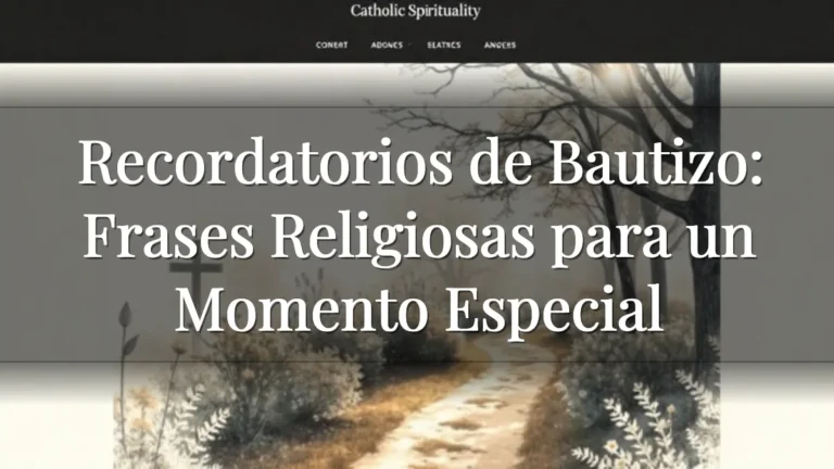 Recordatorios de Bautizo: Frases Religiosas para un Momento Especial Recordatorios de Bautizo: Frases Religiosas para un Momento Especial