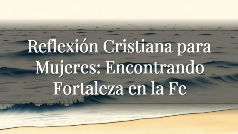 Reflexión Cristiana para Mujeres: Encontrando Fortaleza en la Fe Reflexión Cristiana para Mujeres: Encontrando Fortaleza en la Fe