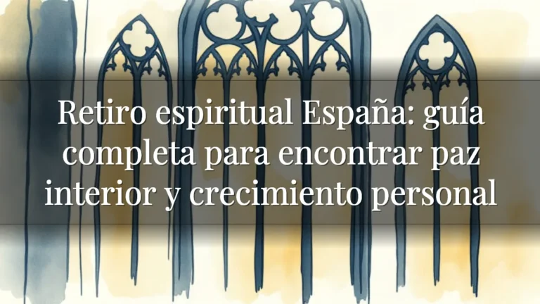 Retiro espiritual España: guía completa para encontrar paz interior y crecimiento personal Retiro espiritual España: guía completa para encontrar paz interior y crecimiento personal