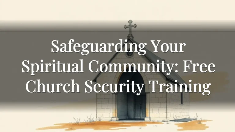 Safeguarding Your Spiritual Community: Free Church Security Training Safeguarding Your Spiritual Community: Free Church Security Training
