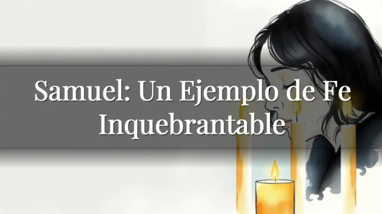 Samuel: Un Ejemplo de Fe Inquebrantable Samuel: Un Ejemplo de Fe Inquebrantable