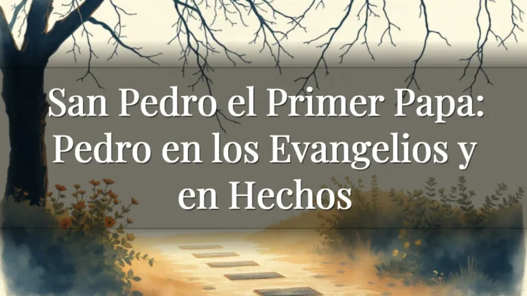 San Pedro el Primer Papa: Pedro en los Evangelios y en Hechos San Pedro el Primer Papa: Pedro en los Evangelios y en Hechos