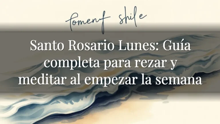 Santo Rosario Lunes: Guía completa para rezar y meditar al empezar la semana