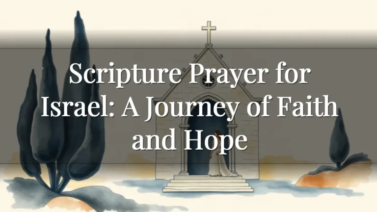 Scripture Prayer for Israel: A Journey of Faith and Hope