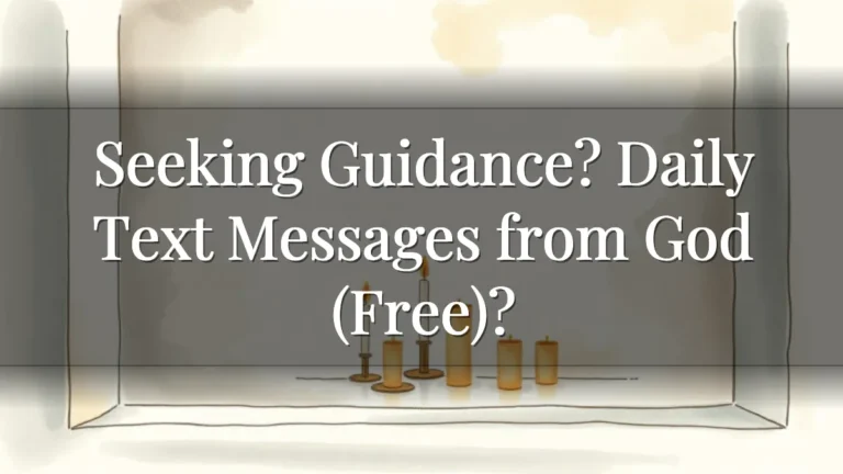 Seeking Guidance? Daily Text Messages from God (Free)? Seeking Guidance? Daily Text Messages from God (Free)?