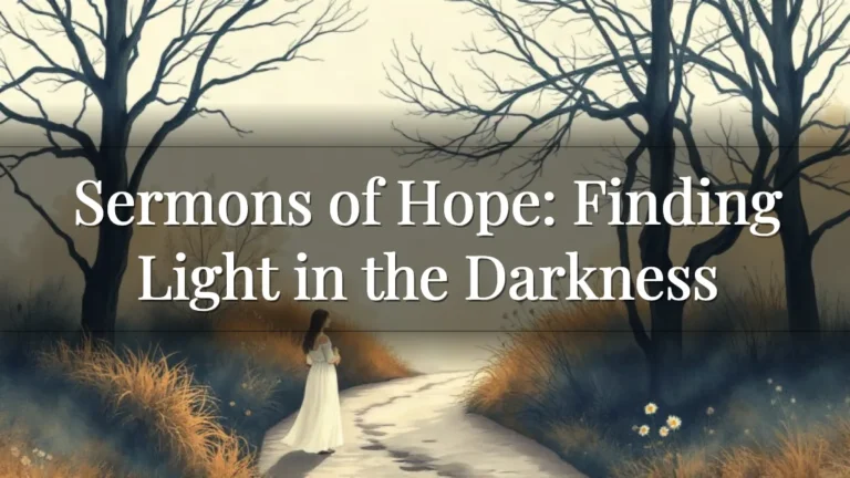 Sermons of Hope: Finding Light in the Darkness