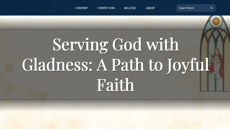 Serving God with Gladness: A Path to Joyful Faith Serving God with Gladness: A Path to Joyful Faith