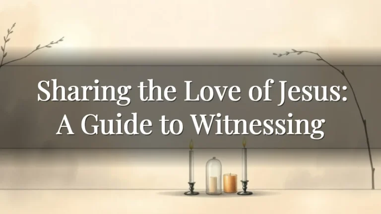 Sharing the Love of Jesus: A Guide to Witnessing