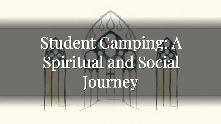 Student Camping: A Spiritual and Social Journey