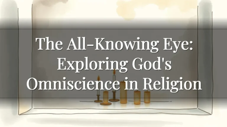 The All-Knowing Eye: Exploring God's Omniscience in Religion
