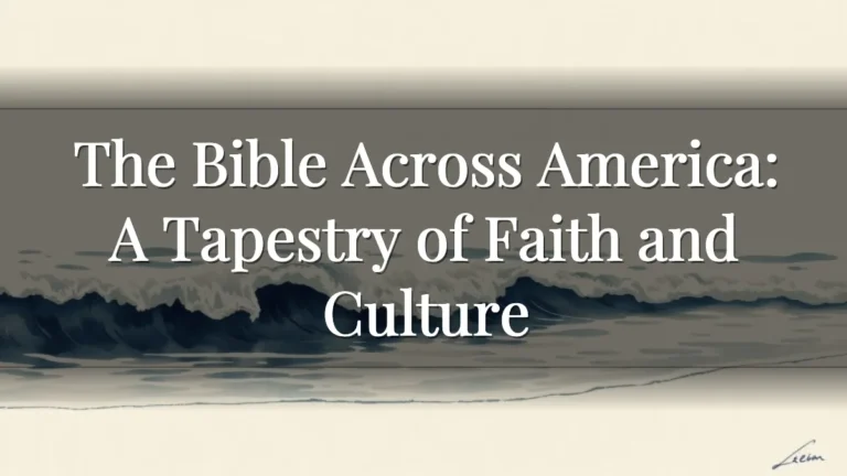 The Bible Across America: A Tapestry of Faith and Culture The Bible Across America: A Tapestry of Faith and Culture