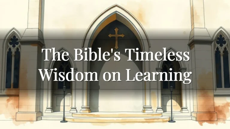 The Bible's Timeless Wisdom on Learning The Bible's Timeless Wisdom on Learning