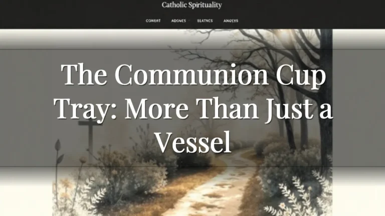 The Communion Cup Tray: More Than Just a Vessel