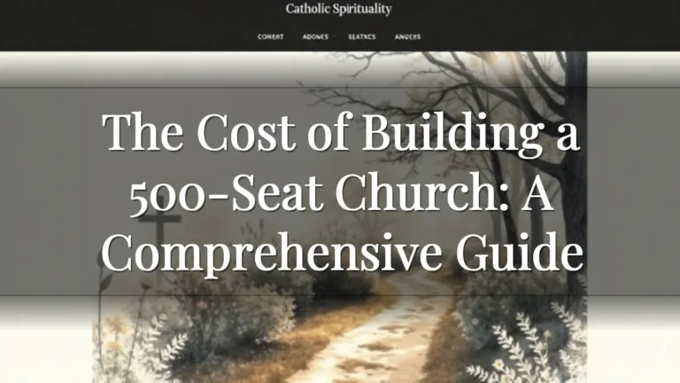 The Cost of Building a 500-Seat Church: A Comprehensive Guide The Cost of Building a 500-Seat Church: A Comprehensive Guide