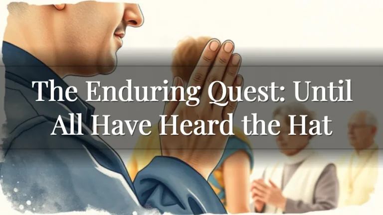 The Enduring Quest: Until All Have Heard the Hat The Enduring Quest: Until All Have Heard the Hat