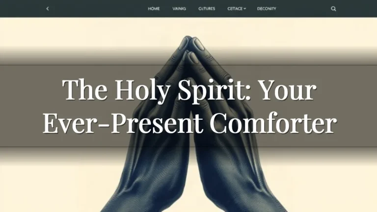 The Holy Spirit: Your Ever-Present Comforter