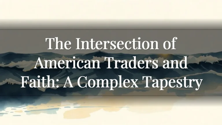 The Intersection of American Traders and Faith: A Complex Tapestry The Intersection of American Traders and Faith: A Complex Tapestry