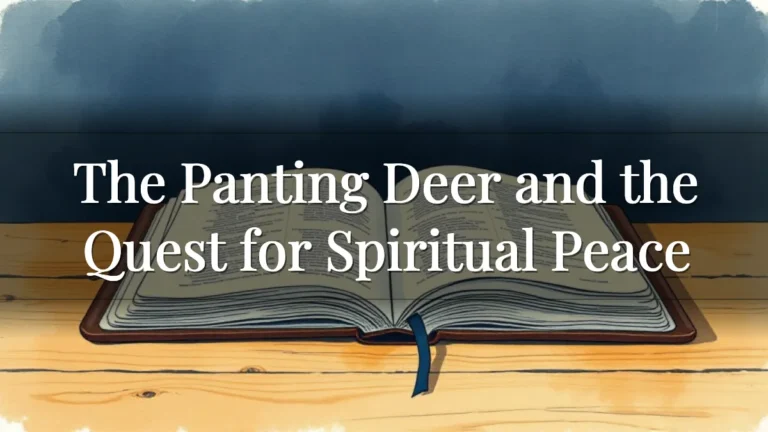 The Panting Deer and the Quest for Spiritual Peace The Panting Deer and the Quest for Spiritual Peace