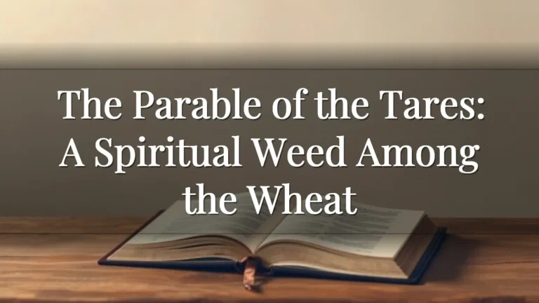 The Parable of the Tares: A Spiritual Weed Among the Wheat The Parable of the Tares: A Spiritual Weed Among the Wheat