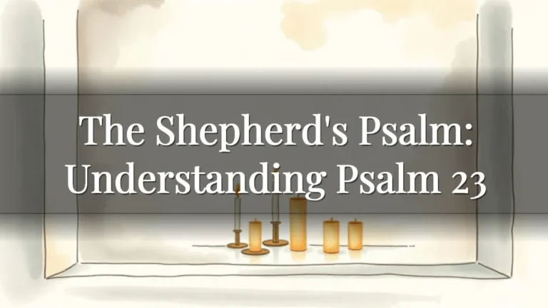 The Shepherd's Psalm: Understanding Psalm 23