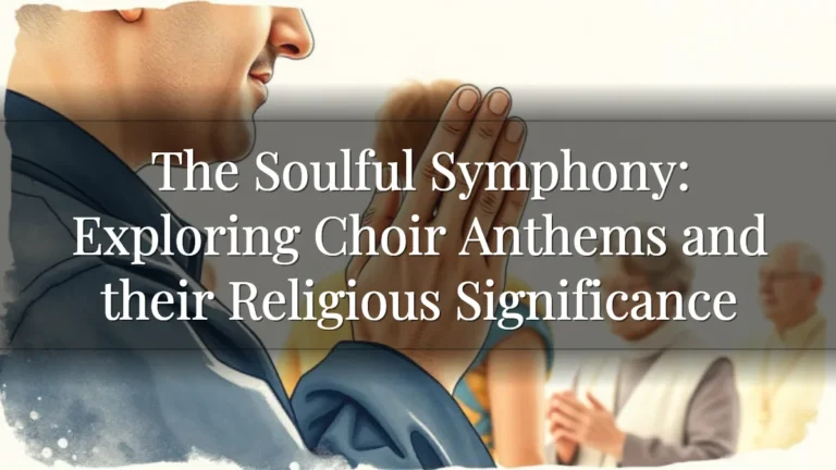 The Soulful Symphony: Exploring Choir Anthems and their Religious Significance