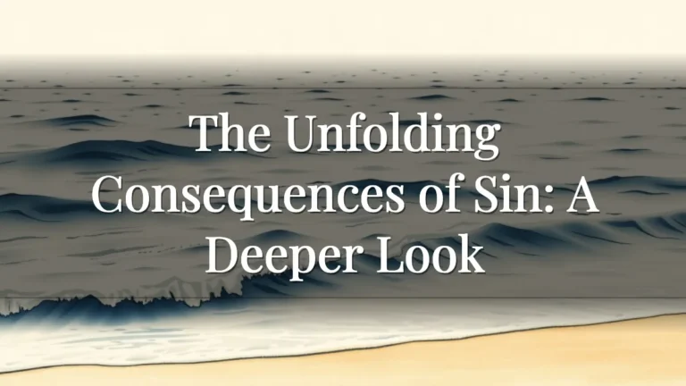 The Unfolding Consequences of Sin: A Deeper Look