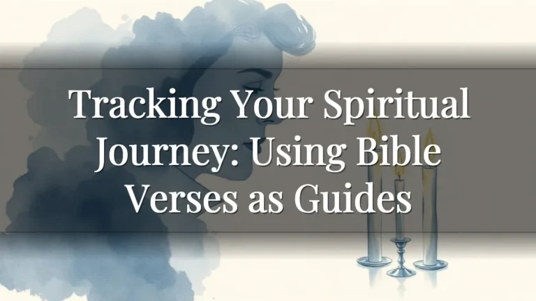 Tracking Your Spiritual Journey: Using Bible Verses as Guides