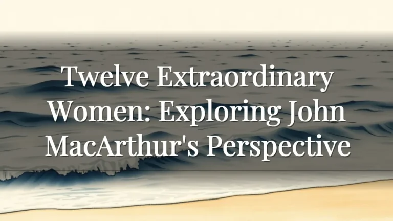 Twelve Extraordinary Women: Exploring John MacArthur's Perspective