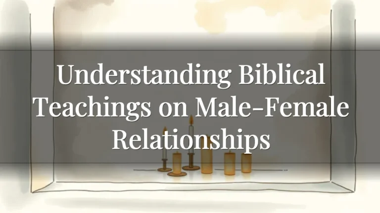 Understanding Biblical Teachings on Male-Female Relationships