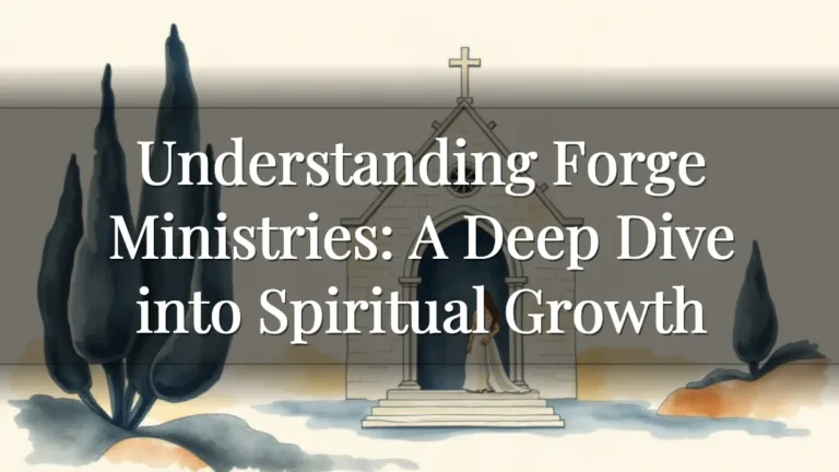 Understanding Forge Ministries: A Deep Dive into Spiritual Growth
