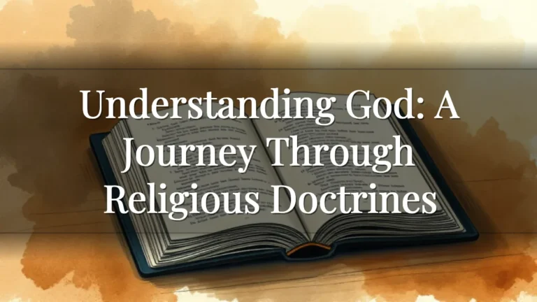 Understanding God: A Journey Through Religious Doctrines