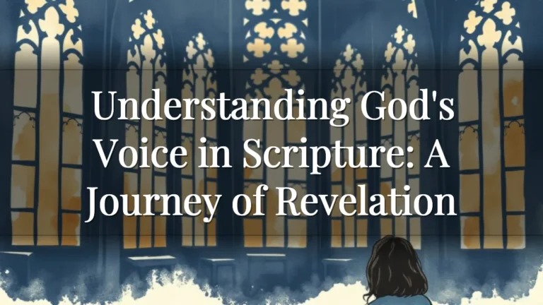 Understanding God's Voice in Scripture: A Journey of Revelation Understanding God's Voice in Scripture: A Journey of Revelation