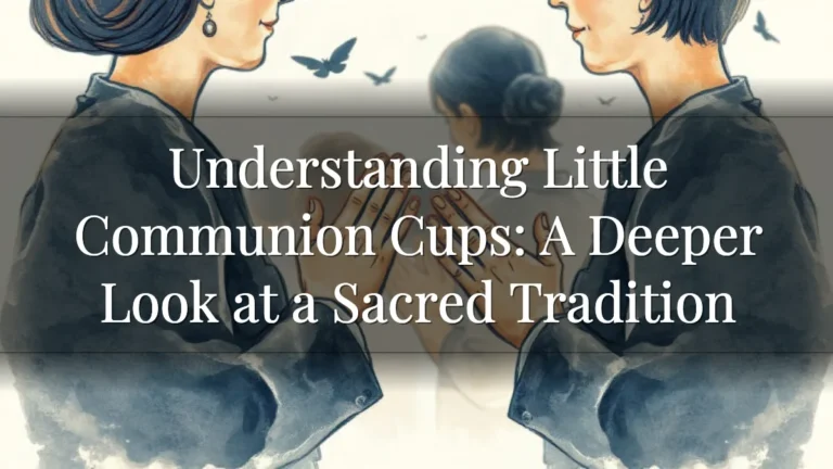 Understanding Little Communion Cups: A Deeper Look at a Sacred Tradition Understanding Little Communion Cups: A Deeper Look at a Sacred Tradition