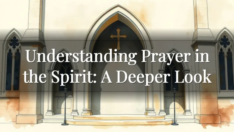 Understanding Prayer in the Spirit: A Deeper Look