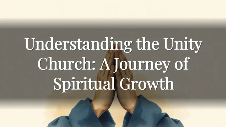 Understanding the Unity Church: A Journey of Spiritual Growth