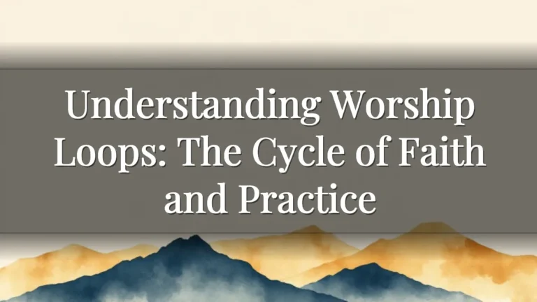 Understanding Worship Loops: The Cycle of Faith and Practice