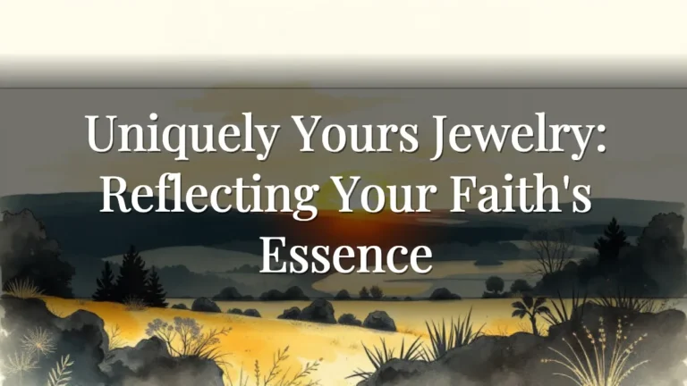 Uniquely Yours Jewelry: Reflecting Your Faith's Essence