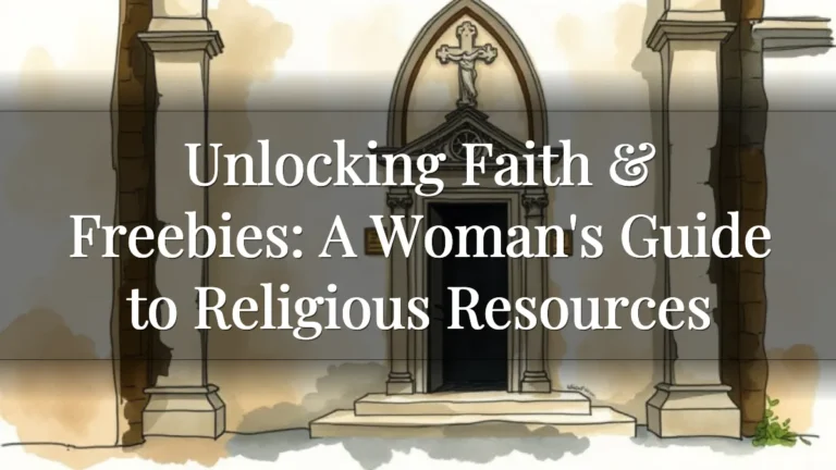 Unlocking Faith & Freebies: A Woman's Guide to Religious Resources