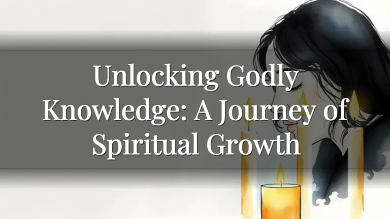 Unlocking Godly Knowledge: A Journey of Spiritual Growth Unlocking Godly Knowledge: A Journey of Spiritual Growth