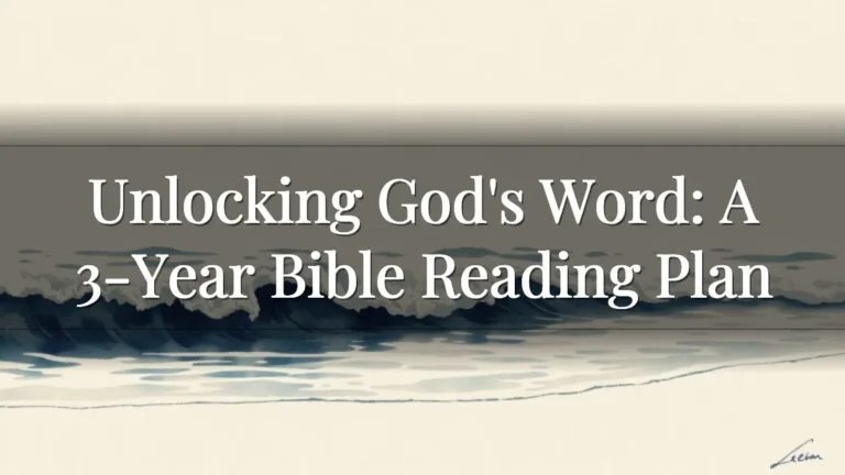 Unlocking God's Word: A 3-Year Bible Reading Plan Unlocking God's Word: A 3-Year Bible Reading Plan