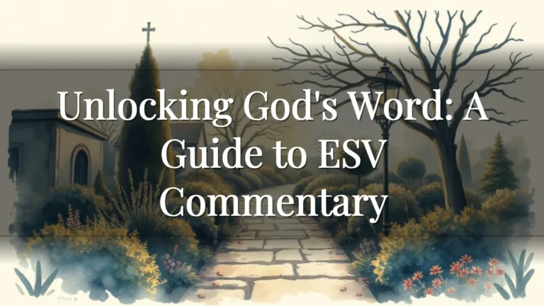 Unlocking God's Word: A Guide to ESV Commentary