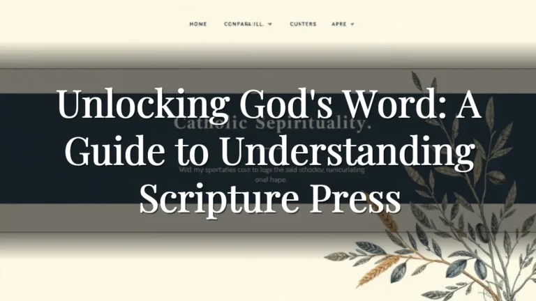 Unlocking God's Word: A Guide to Understanding Scripture Press