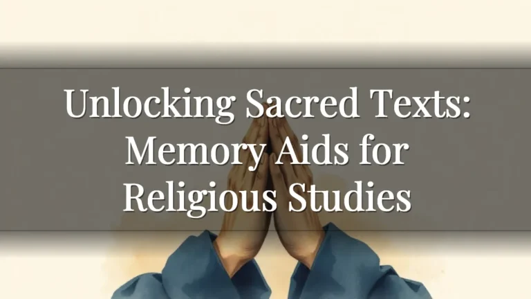 Unlocking Sacred Texts: Memory Aids for Religious Studies