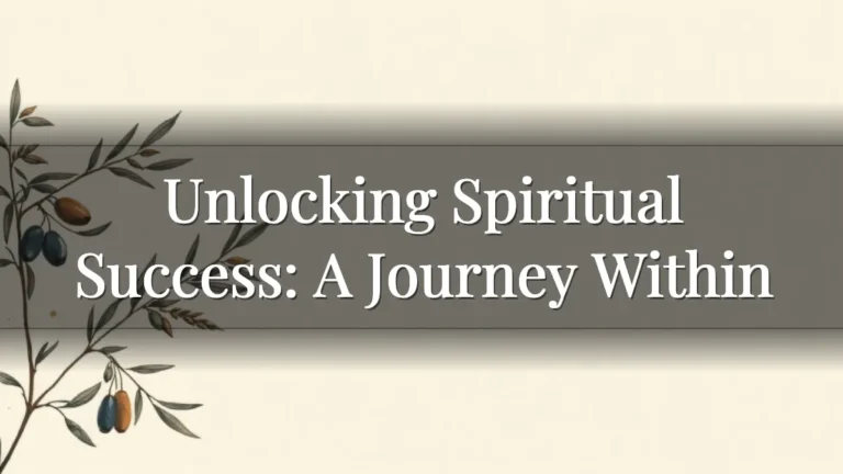 Unlocking Spiritual Success: A Journey Within Unlocking Spiritual Success: A Journey Within