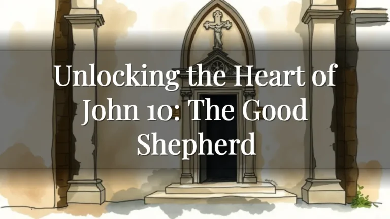 Unlocking the Heart of John 10: The Good Shepherd Unlocking the Heart of John 10: The Good Shepherd