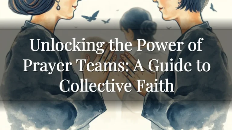 Unlocking the Power of Prayer Teams: A Guide to Collective Faith