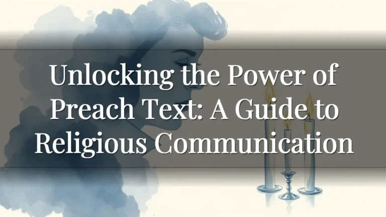Unlocking the Power of Preach Text: A Guide to Religious Communication